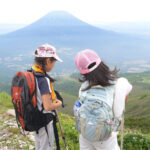 Kids enjoying a trekking tour with Niseko Kotobuki